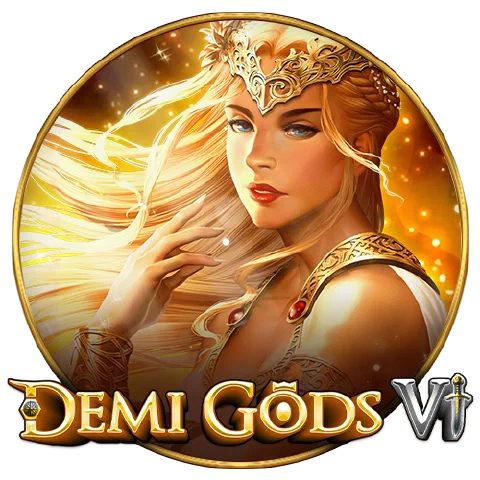 Logotipo circular de Demi Gods VI de Spinomenal